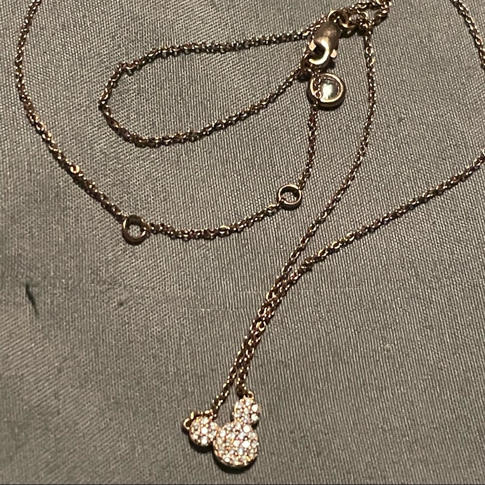 Rose Gold Mickey Mouse Silhouette
